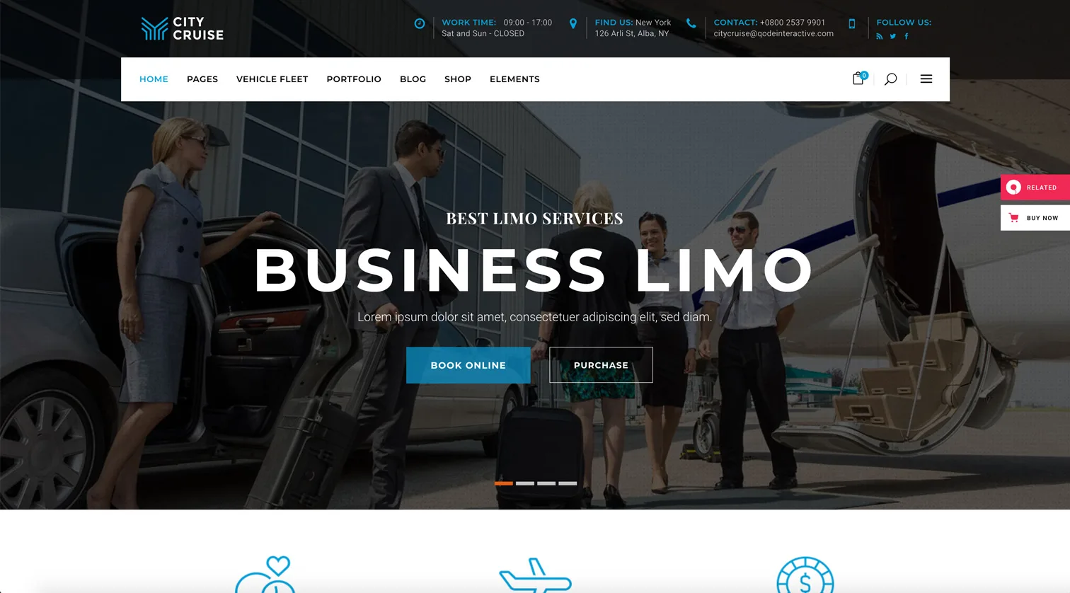 City Cruise - Limousine and Car Rental Theme